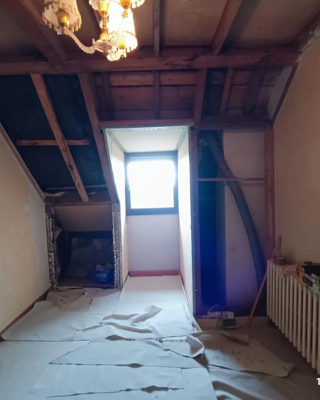 Rénovation - isolation d'un espace avant